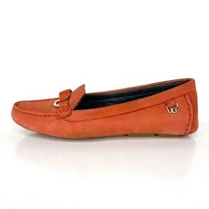 UGG Women's Callen Loafers Size 8 Terracotta Orange Flats Suede Casual Chic